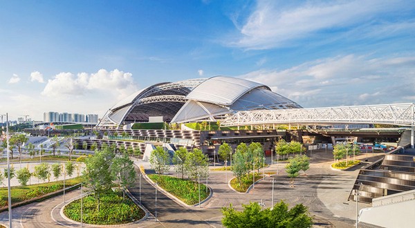 Стадион SportsHub в Сингапуре – самый большой в мире купол