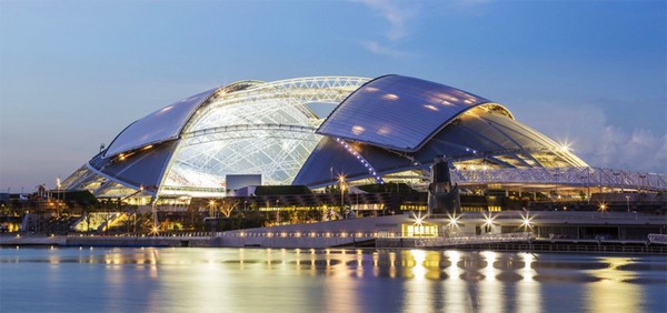 Стадион SportsHub в Сингапуре – самый большой в мире купол
