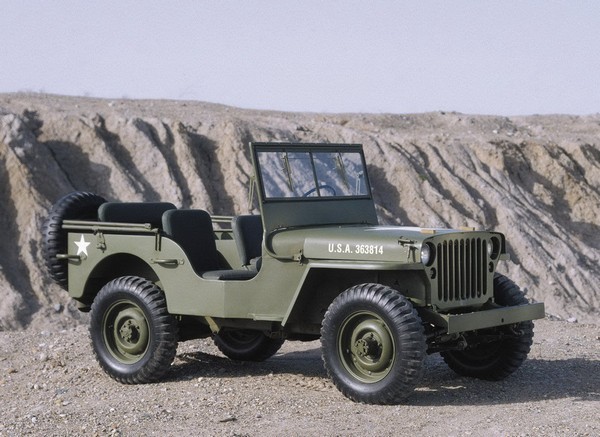 Автомобиль Willys MB времен Второй Мировой войны