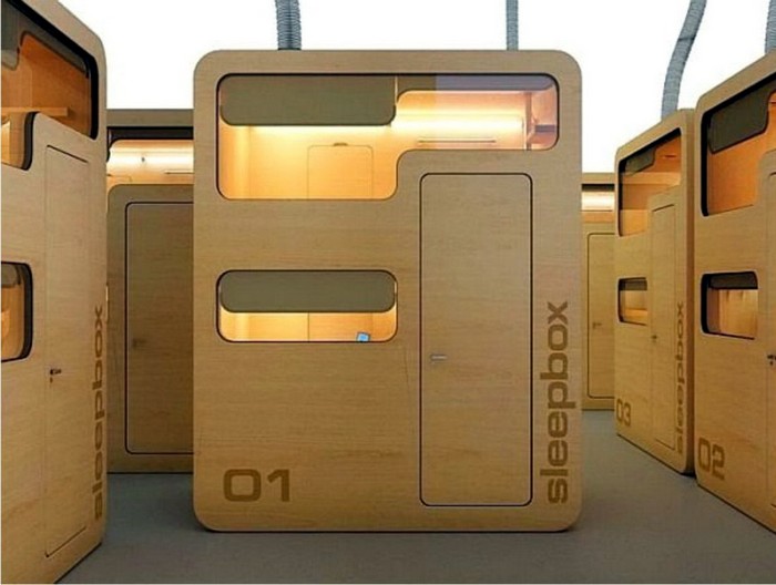 Sleepbox - индивидуальный миниотель для аэропорта