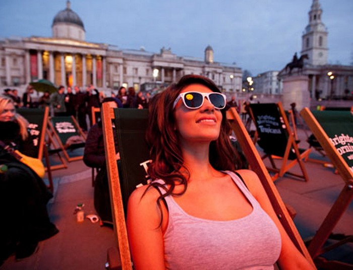 Tropicana Sun – искусственное Солнце на Трафальгарской площади в Лондоне