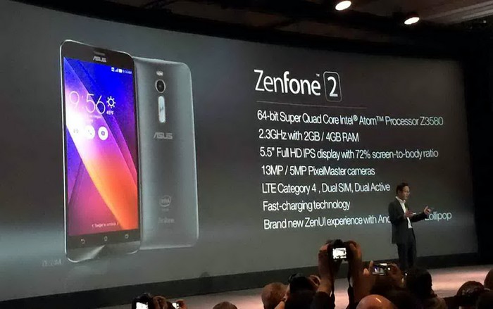 ASUS ZenFone 2 - смартфон с 4 гигабайтами оперативной памяти