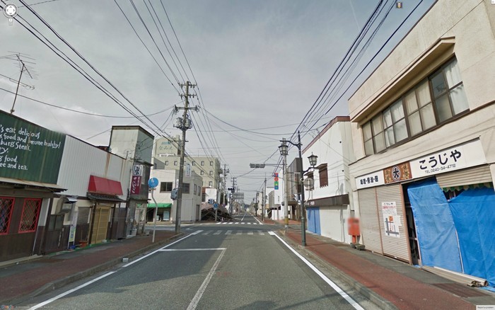 Фукусима и окрестности – японская зона отчуждения на Google Street View