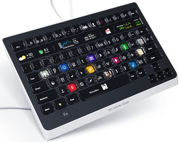 Динамическая клавиатура Optimus Popularis Keyboard от Студии Артемия Лебедева