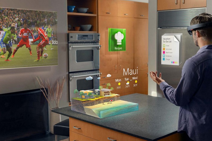 Потрясающие очки Hololens от Microsoft соединяют реальный мир и виртуальный