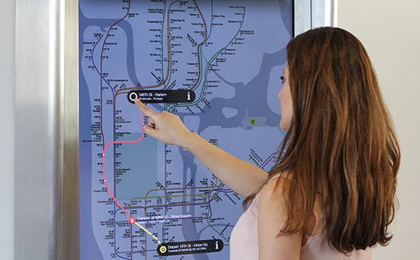 On the Go! Kiosks - интерактивные аппараты для навигации в метрополитене Нью-Йорка