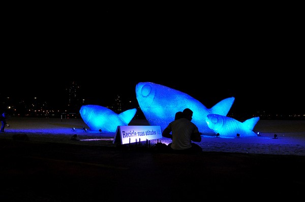 Rio Fish Sculptures – скульптурная композиция из пластиковых бутылок