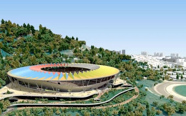 Разноцветное гнездо – необычный стадион в Каракасе