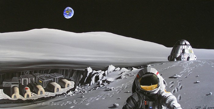 Будущая Российская лунная база