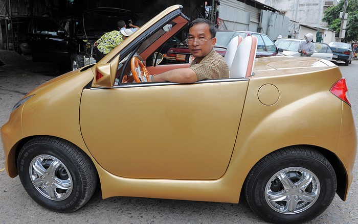 Angkor 333 – самодельный электромобиль из Камбоджи