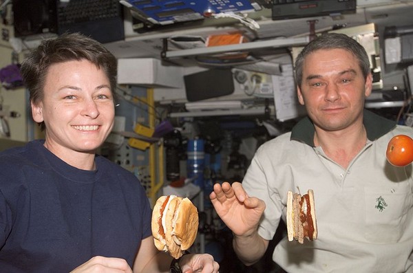 Американцы и на орбите едят гамбургеры. Источник фото: Википедия