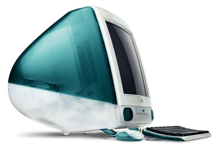 Первая модель компьютера-моноблока iMac
