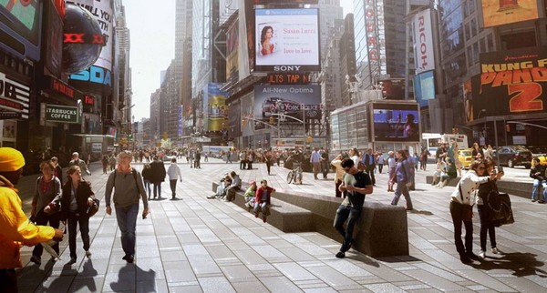 Реконструкция площади Times Square в Нью-Йорке. Источник фото: Snohetta