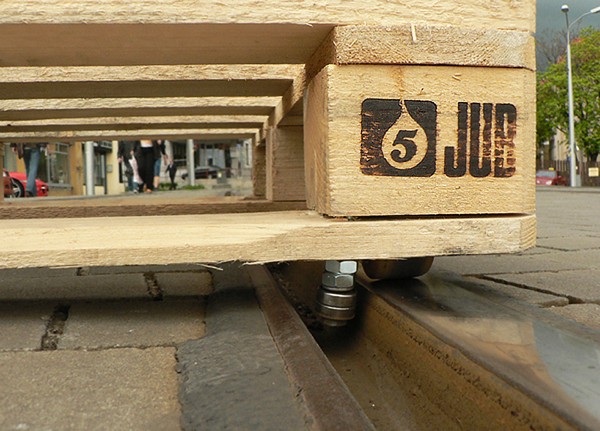 Личный трамвай на основе деревянного поддона