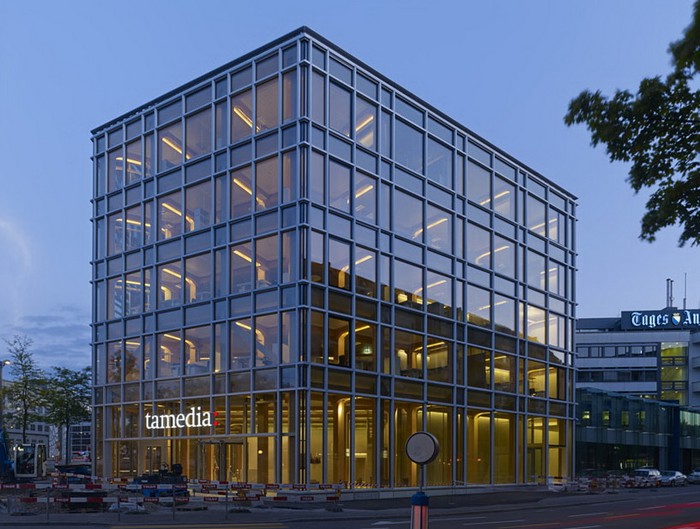 Деревянная штаб-квартира компании Tamedia в Цюрихе