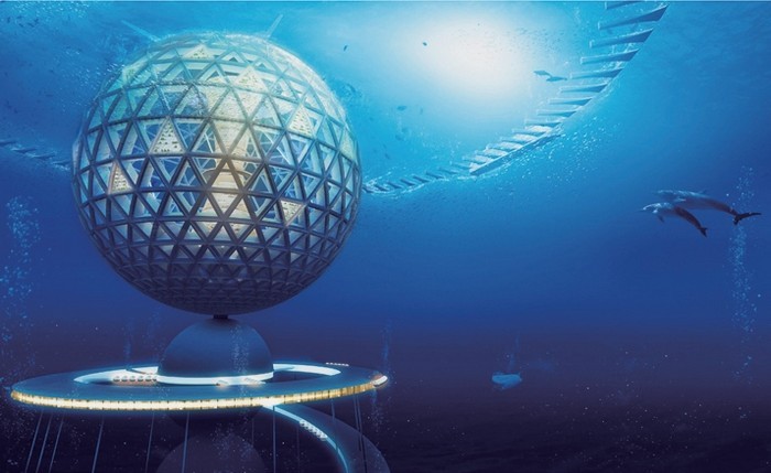 Подводный город Ocean Spiral