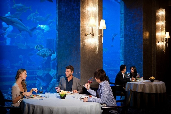 Подводный ресторан Ossian в Дубае