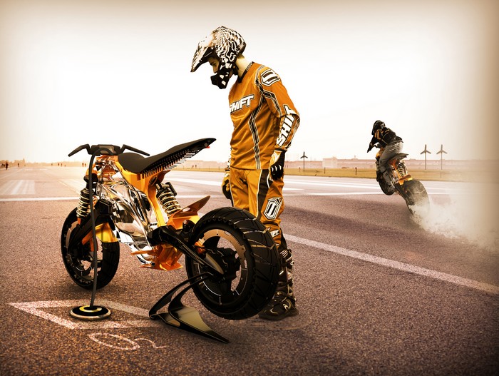 O2 Pursuit – мотоцикл на сжатом воздухе