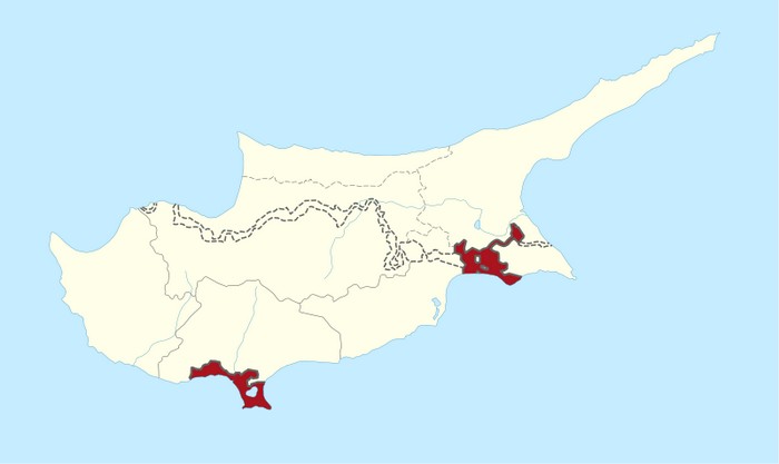 Акротири и Декелия – британская территория на Кипре