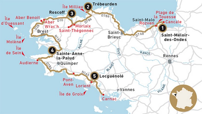 Тропа таможенников в Бретани во Франции