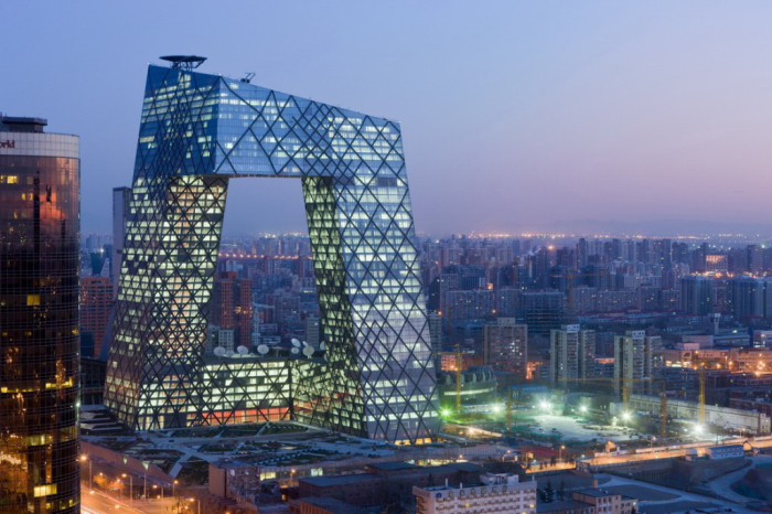Здание CCTV в Пекине.