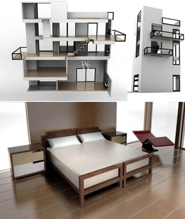 KidKraft Дизайн интерьера - кукольный домик магнитный с мебелью