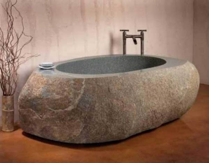 Ванна из натурального камня.
