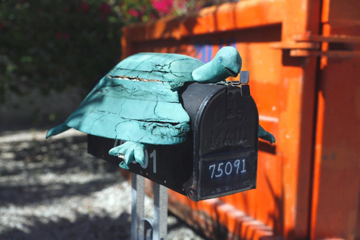 Почтовые ящики в маленьком американском городке.