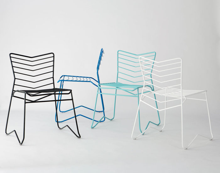 Оригинальные металлические стулья для дома и сада от Даниэля Лау (Daniel Lau).  