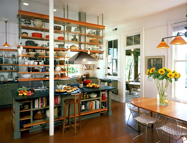 Интерьер кухни в квартире от Actual-Size Architecture.