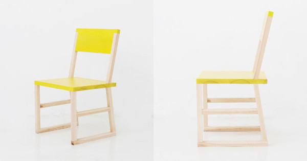 Веселые стулья желтого цвета от Juhui Cho.