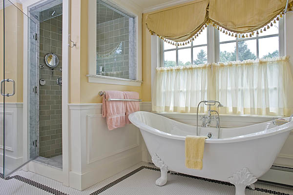 Дизайн интерьера ванной комнаты от David Sharff Architect, P.C.
