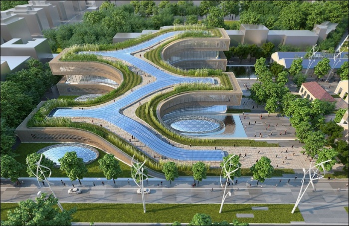 Концепт строительства городской экосистемы на месте бывшей военной базы.