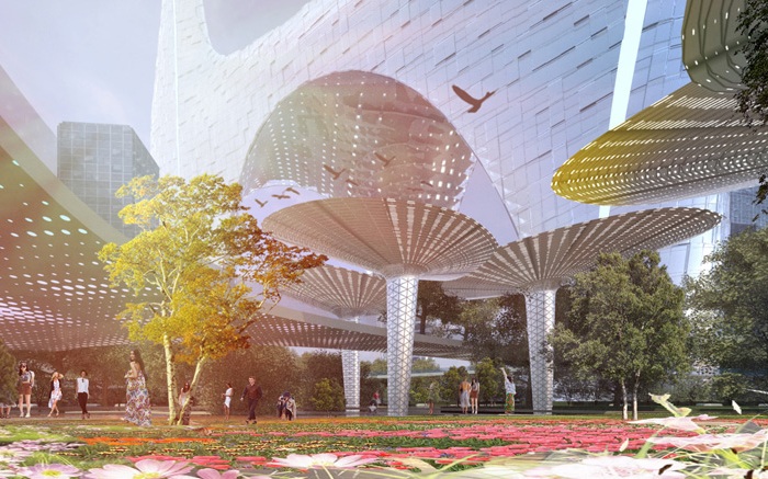 Проект футуристического центра в городе Шэньчжэнь (Китай).