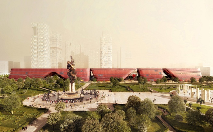 Оригинальный дизайн будущего культурного центра в Китае.