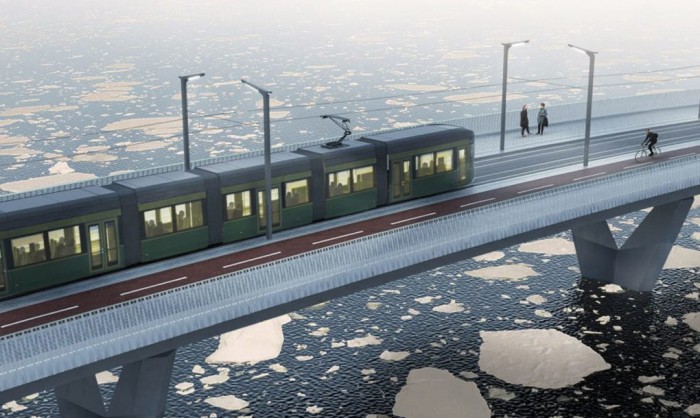 Проект моста для движения поездов.