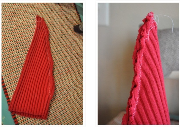 Как сделать эко-елку из старого свитера: пошаговая инструкция.