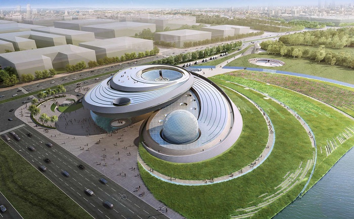 Проект будущего планетария в Шанхае от Ennead Architects.