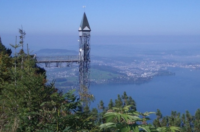 Hammetschwand - самый высокий наружный лифт в Европе.