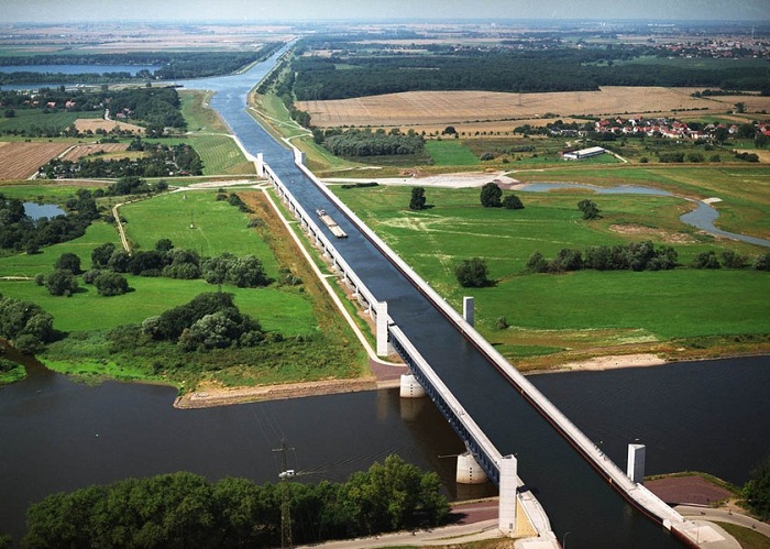 Magdeburg Water Bridge.