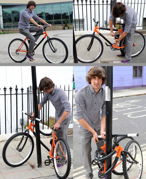 Велосипед, который невозможно украсть.