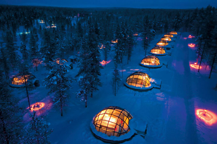 Отель Какслауттанен в Финляндии.