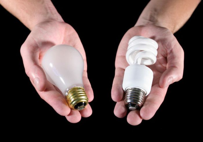 Энергосберегающие лампочки позволят вам сэкономить много энергии.