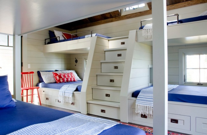 Двухъярусная кровать, которая выглядит невероятно элегантно.