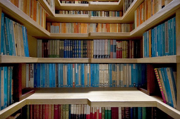 Когда в доме собралось много книг, пора строить из них лестницу.