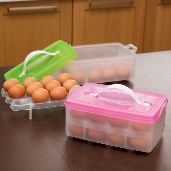 Картонные или пластиковые контейнеры для хранения яиц.