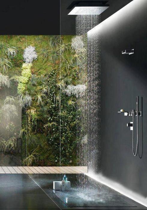 Тропический душ для ванной комнаты: виды, преимущества и особенности устройства