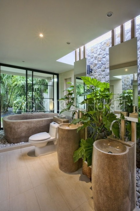 Великолепный дизайн ванной комнаты.