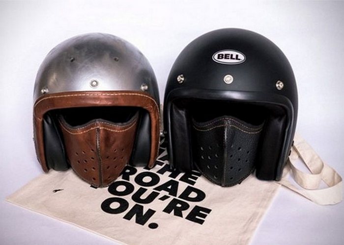 Slim Leather Motorcycle Mask - маска для шлема.
