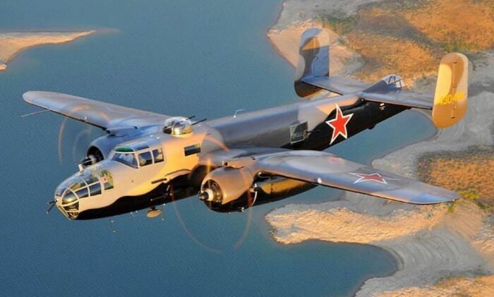 Б-25 Митчел в ВВС СССР. |Фото: Pinterest.